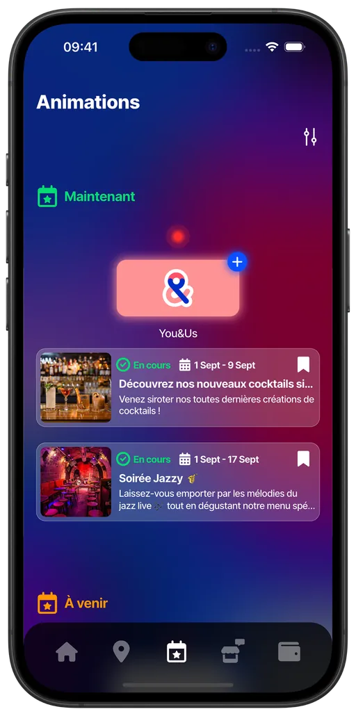 Your activities organized by status