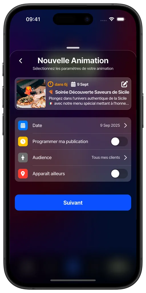 Configure activity settings