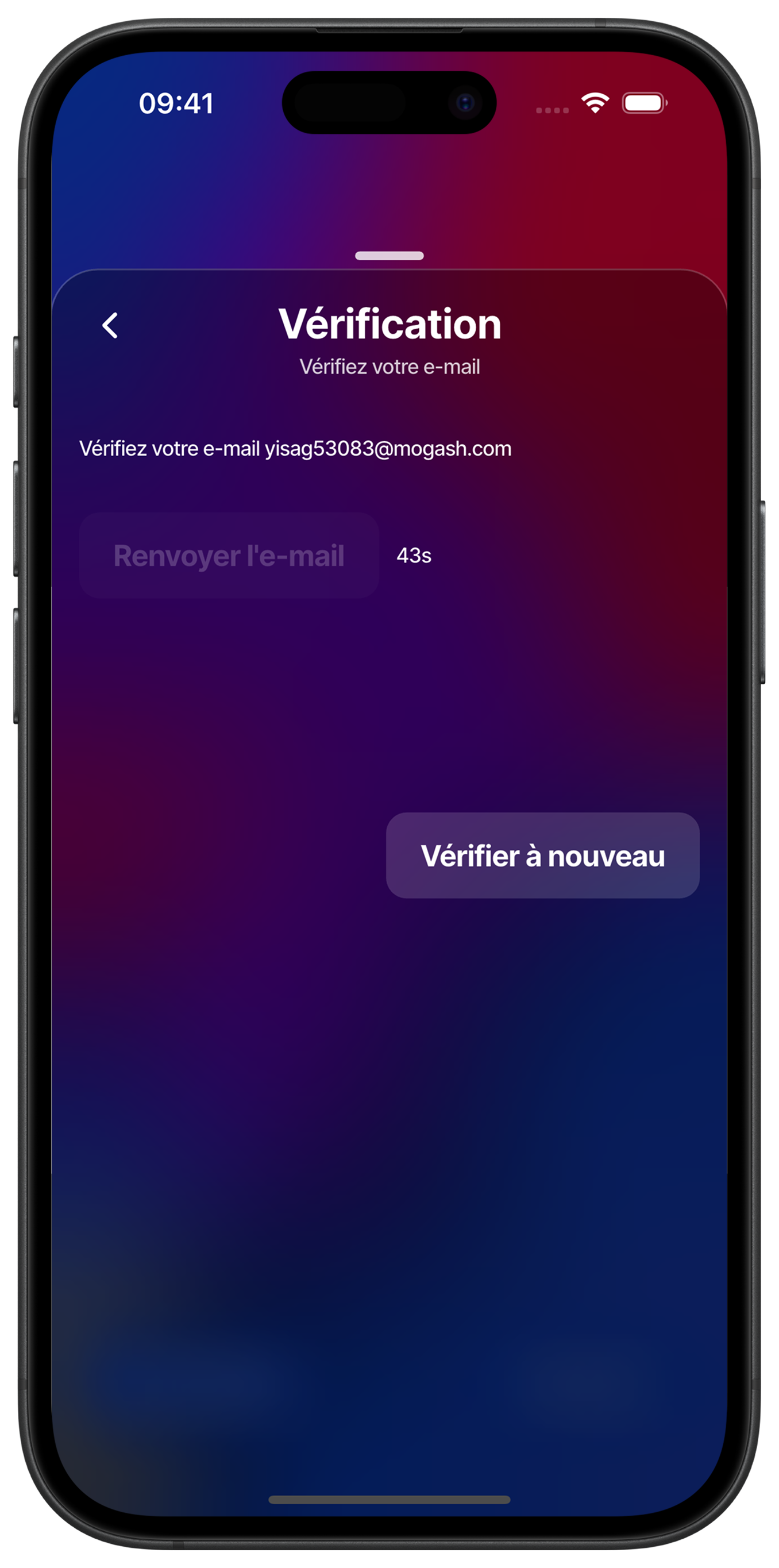 Verify your registration