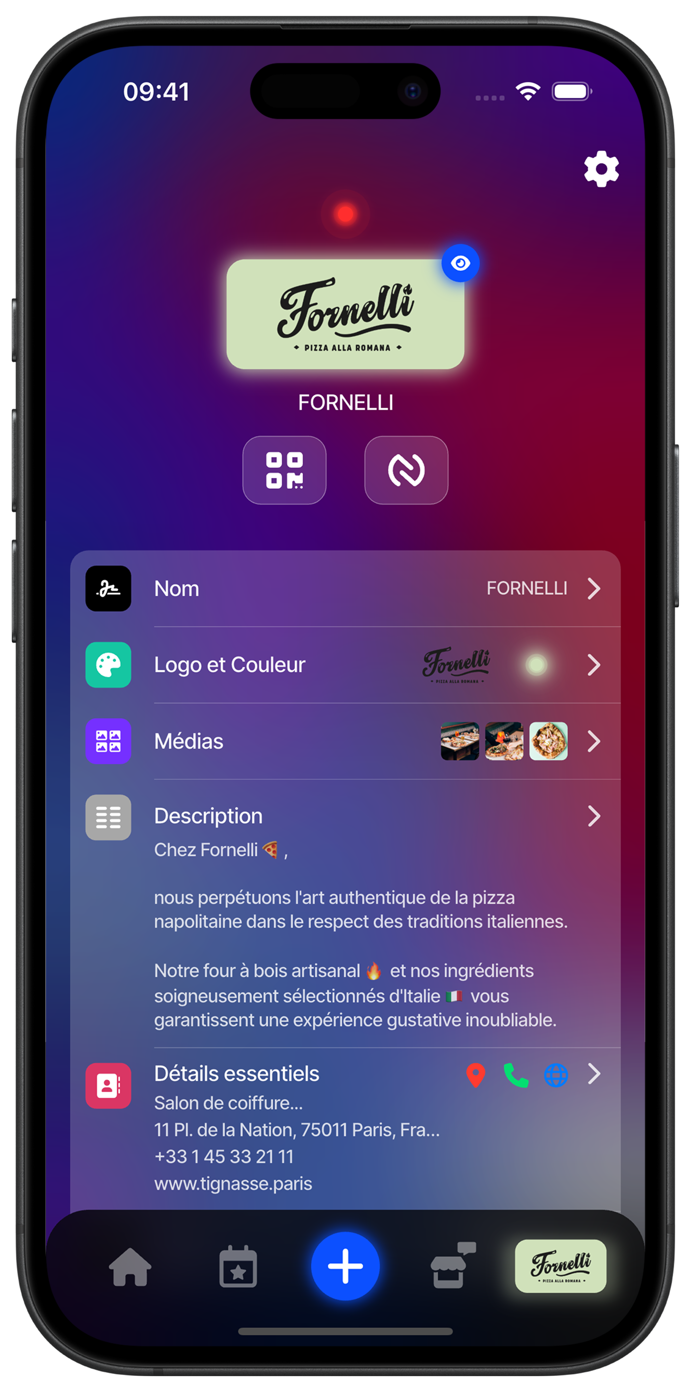 Accéder à votre profil commerçant