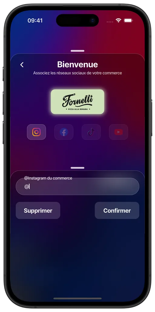 Connecter vos réseaux sociaux