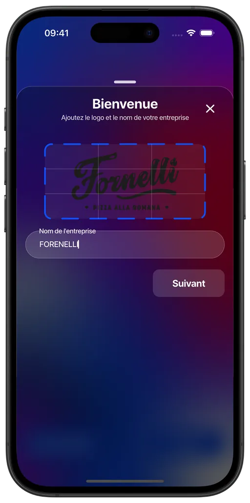 Finaliser votre logo et nom