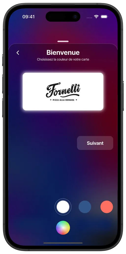 Choisir la couleur de votre carte