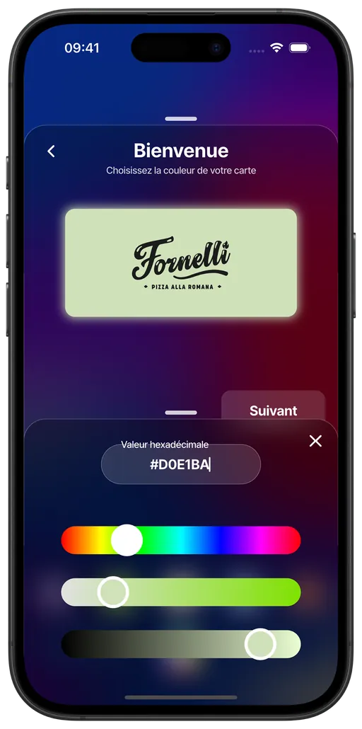 Personnaliser avec une couleur sur mesure