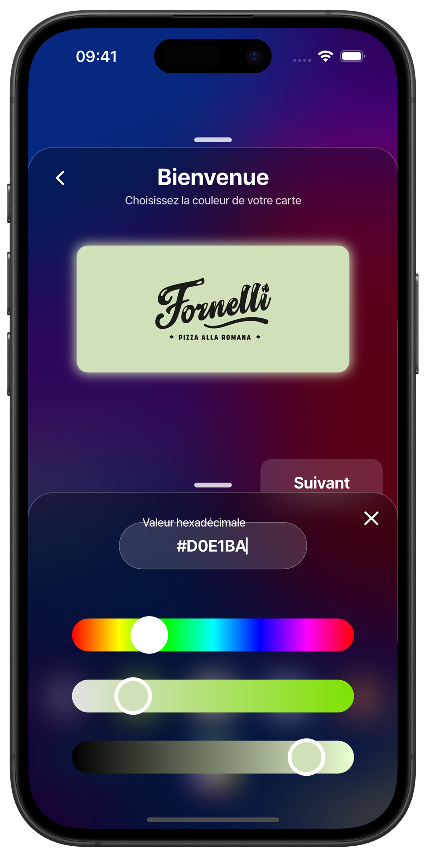 Customize with a custom color