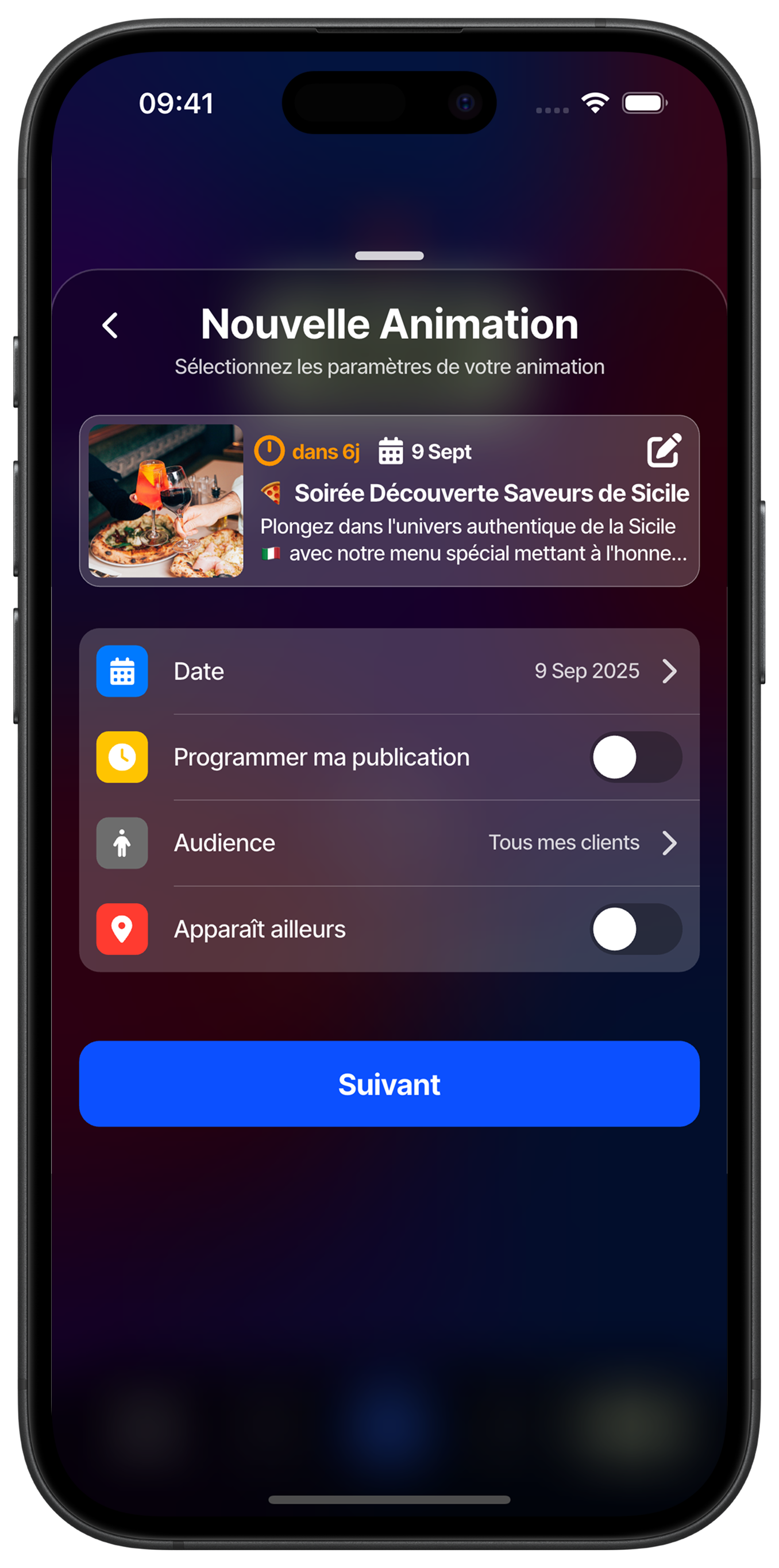 Configure activity settings